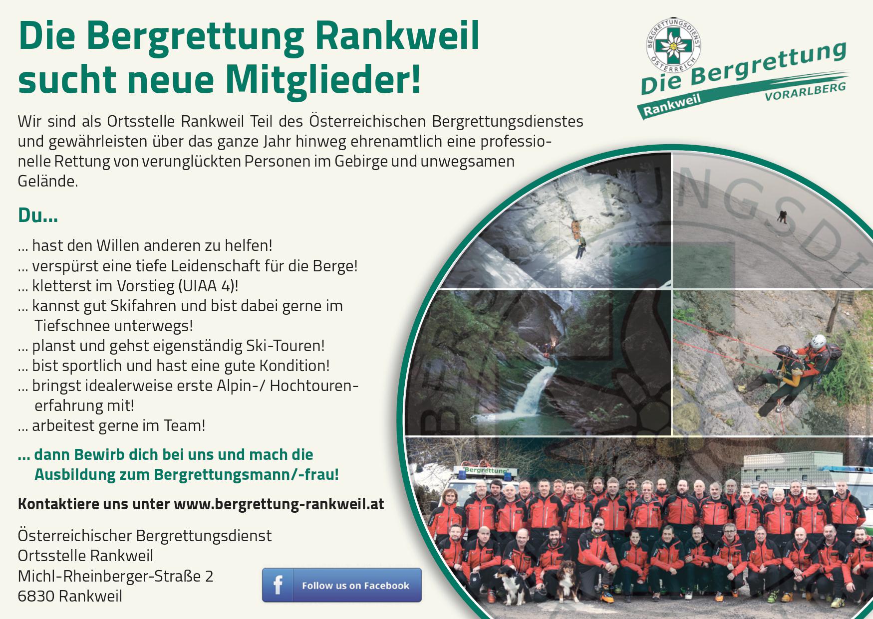 Bergrettung Nachwuchssuche 2016